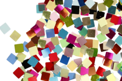 Carrés mosaïques en film plastique - sachet de 250 gr - Mosaïques papier, mousse - 10doigts.fr