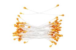 etamines orange - Fleurs en crépon - 10doigts.fr