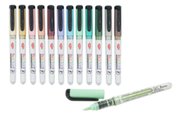 Feutres acryliques pointe pinceau - 12 couleurs pastel - Marqueurs peinture – 10doigts.fr