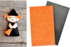 Feutrine Halloween, 50 x 75 cm - Feuilles de feutrine – 10doigts.fr