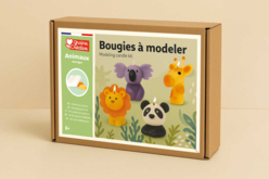 Kit bougies à modeler animaux - Cires Bougies - 10doigts.fr