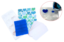 materiel Kit activité savons bleus - 10 savons - Bases de savon - 10doigts.fr