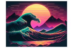 Peinture au numéro "Vagues" - 30 x 40 cm  - Peinture aux numéros - 10doigts.fr