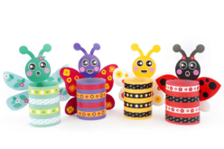 Photophores 4 insectes - Kits créatifs en Papier - 10doigts.fr