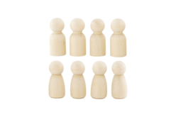 pions figurines en bois - Jeux et Jouets en bois - 10doigts.fr