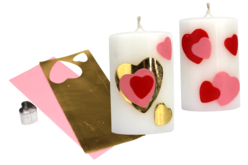 plaques de cires coeurs - Décorations Bougies - 10doigts.fr - 2