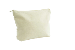 Pochette en coton, fermeture zippée  - Coton, lin - Textiles - 10doigts.fr