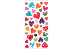 stickers 3D coeurs - Stickers Fantaisies - 10doigts.fr