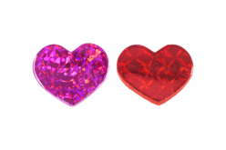 stickers coeurs brillants - Gommettes coeurs - 10doigts.fr