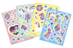 stickers fenêtres licornes - Stickers Fantaisies - 10doigts.fr