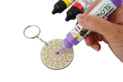 stylo 3d violet dots - Peinture à relief - 10doigts.fr - 2