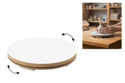 Tour de potier manuel  Ø 17 cm  - Outils de Modelage - 10doigts.fr