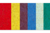 Set de 6 feuilles de papier coco 23 x 33 cm, 6 couleurs assorties - 10doigts.fr
