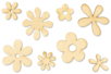 Fleurs en bois naturel - Déco en bois brut – 10doigts.fr