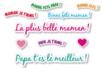 Gommettes Fêtes des pères et des mères - Messages célébrations – 10doigts.fr