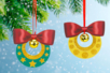 Kit boules de noël à pailleter - 6 couleurs assorties - Suspensions et boules de Noël – 10doigts.fr