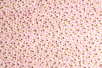 Coupon de tissu en coton imprimé (43 x 53 cm) - Pois rose et marron - Coupons de tissus – 10doigts.fr