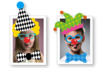 Crazy Clown Stickers  - Stickers Fantaisies – 10doigts.fr