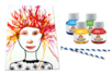 encre soufflée paille portrait - Activités manuelles peinture – 10doigts.fr