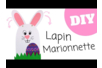 Fabriquer une marionnette Lapin pour Pâques  - Activités manuelles DIY Pâques – 10doigts.fr