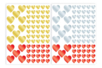 Gommettes coeurs métallisés -  150 pcs - Gommettes coeurs – 10doigts.fr