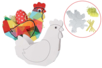 Kit corbeilles poules à décorer - 6 pcs - Kits créatifs Pâques – 10doigts.fr