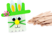 lapin pâques batons bois activité enfants - Activités manuelles DIY Pâques – 10doigts.fr