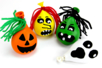 Monstres d'Halloween (balles anti-stress) - Ballons, guirlandes, serpentins – 10doigts.fr