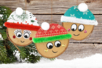 Petits lutins à accrocher dans le sapin - Gommettes Yeux et Visages – 10doigts.fr