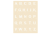 Pochoir alphabet scrabble - 20 x 30 cm - Pochoir alphabet – 10doigts.fr