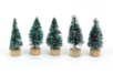 Sapins enneigés décoratifs - 5 pièces - Déco Noël Nature – 10doigts.fr