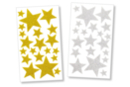 Stickers étoiles en caoutchouc mousse pailleté - 40 étoiles - Stickers en mousse - 10doigts.fr