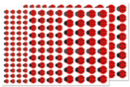 Gommettes coccinelles - 256 pcs - Gommettes Animaux - 10doigts.fr