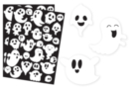 Gommettes fantômes - 56 pcs - Gommettes Halloween - 10doigts.fr
