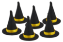 Mini chapeaux de sorcière - 6 pièces - Accessoires créatifs Halloween - 10doigts.fr