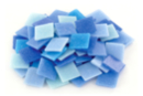 Mosaïques en pâte de verre- Camaïeu Bleu - Mosaïques en verre - 10doigts.fr