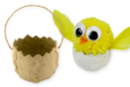 Panier oeuf de Pâques brisé en papier mâché - Paniers de Pâques - 10doigts.fr