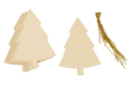 Sapins en bois à décorer - Lot de 6 - Objets en bois Noël - 10doigts.fr