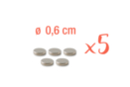 Aimant néodyme Ø 6 mm - Lot de 5 - Aimants - Magnets - 10doigts.fr