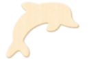 Dauphin en bois naturel - Silhouettes en bois 13730 - 10doigts.fr