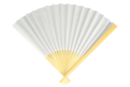 Eventail en bois et papier blanc à décorer  - Supports en papier - 10doigts.fr