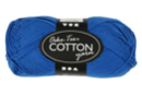Pelote extra qualité 100% coton - bleu - Fils à tricoter - 10doigts.fr