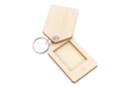 Porte-clés photo d'identité en bois - à l'unité - Bijoux et porte-clefs en bois - 10doigts.fr