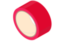 Rouleau de ruban adhésif 33 mètres - rouge  - Adhésifs colorés et Masking tape 11091 - 10doigts.fr