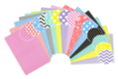 Papiers motifs géométriques - 14 feuilles 20 x 30 cm - Papiers Format A4 - 10doigts.fr