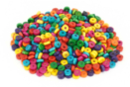 Set de 500 perles rondelles en bois - couleurs vives - Perles Bois - 10doigts.fr