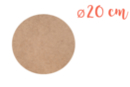 Support rond MDF Ø 20 cm (Epaisseur : 6 mm) - Supports Mosaïques - 10doigts.fr