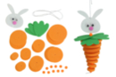 Suspension "lapin-carotte" - Kits activités Pâques - 10doigts.fr