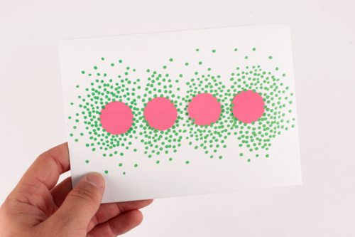 Carte PAPA confettis