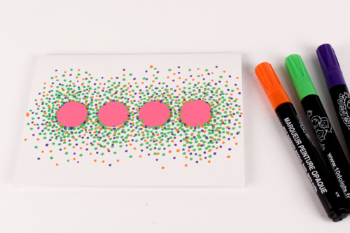 Carte PAPA confettis